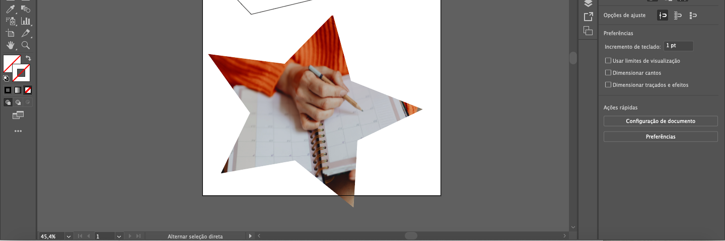 Adicionando imagens dentro de formas no Adobe Illustrator